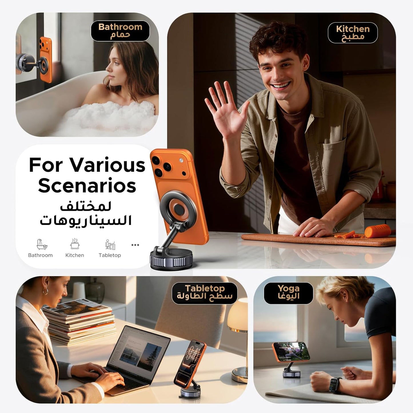 360 Magnetic Phone Mount For Car Strong Magnet Cell Phone Holder